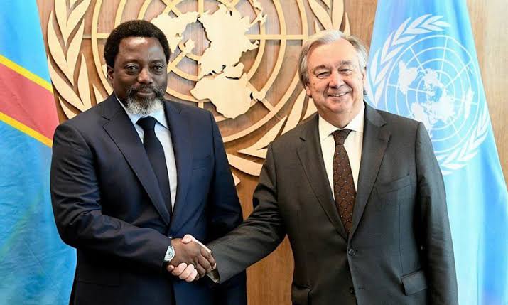 Antonio Guterres et Joseph Kabila à l'ONU