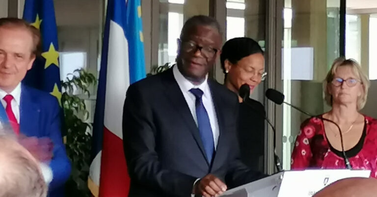 Mukwege immortalisé en France, une école inaugurée en son honneur